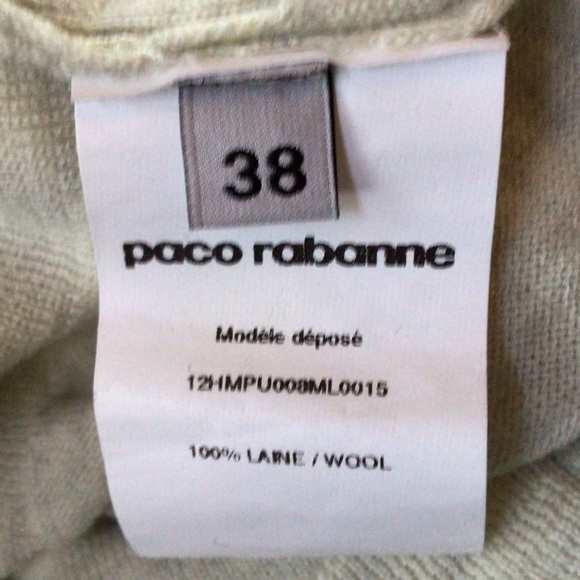 Paco Robanne Wool Sweater, Small - Picture 5 of 5